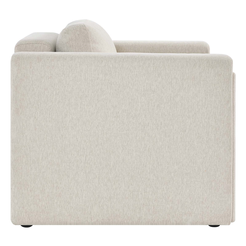 Modway Visible Upholstered Modern Polyester Fabric Armchair in Ivory