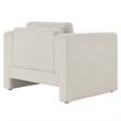 Modway Visible Upholstered Modern Polyester Fabric Armchair in Ivory