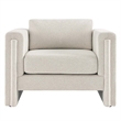 Modway Visible Upholstered Modern Polyester Fabric Armchair in Ivory