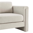 Modway Visible Upholstered Modern Polyester Fabric Armchair in Ivory