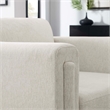 Modway Visible Upholstered Modern Polyester Fabric Armchair in Ivory