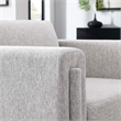 Modway Visible Upholstered Modern Polyester Fabric Armchair in Light Gray