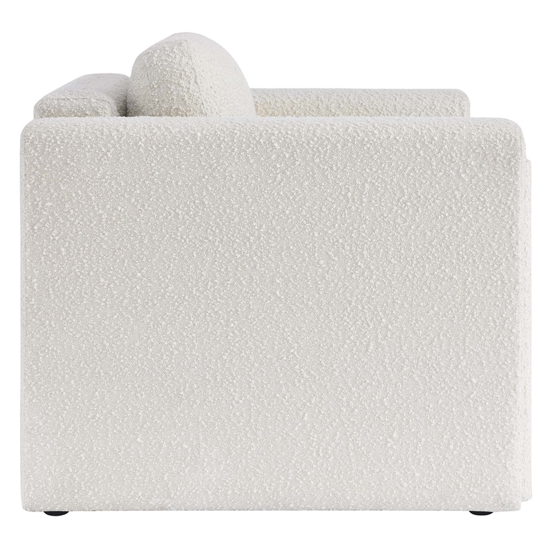 Modway Visible Upholstered Modern Boucle Fabric Armchair in Ivory