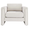 Modway Visible Upholstered Modern Boucle Fabric Armchair in Ivory