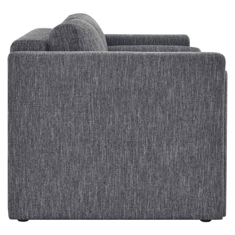 Modway Visible Upholstered Modern Polyester Fabric Loveseat in Gray