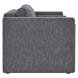 Modway Visible Upholstered Modern Polyester Fabric Loveseat in Gray