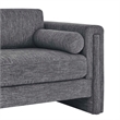 Modway Visible Upholstered Modern Polyester Fabric Loveseat in Gray