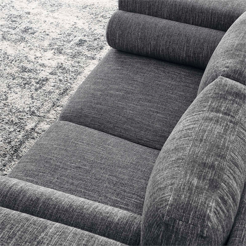 Modway Visible Upholstered Modern Polyester Fabric Loveseat in Gray