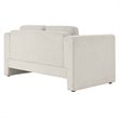Modway Visible Upholstered Modern Polyester Fabric Loveseat in Ivory