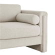 Modway Visible Upholstered Modern Polyester Fabric Loveseat in Ivory