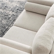 Modway Visible Upholstered Modern Polyester Fabric Loveseat in Ivory
