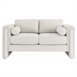 Modway Visible Upholstered Modern Boucle Fabric Loveseat in Ivory