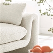 Modway Waverly Upholstered Modern Boucle Fabric Sofa in Ivory
