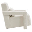 Modway Mirage Upholstered Modern Boucle Fabric Armchair in Ivory