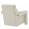 Modway Mirage Upholstered Modern Boucle Fabric Armchair in Ivory