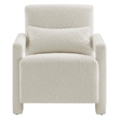 Modway Mirage Upholstered Modern Boucle Fabric Armchair in Ivory