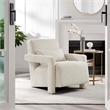 Modway Mirage Upholstered Modern Boucle Fabric Armchair in Ivory