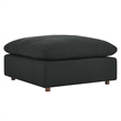 Modway Commix Upholstered Fabric & Solid Wood Sectional Sofa in Black