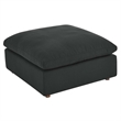 Modway Commix Upholstered Fabric & Solid Wood Sectional Sofa in Black
