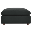 Modway Commix Upholstered Fabric & Solid Wood Sectional Sofa in Black