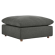 Modway Commix Upholstered Fabric & Solid Wood Sectional Sofa in Gray