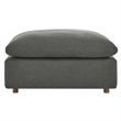 Modway Commix Upholstered Fabric & Solid Wood Sectional Sofa in Gray