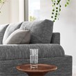 Modway Oasis Upholstered Fabric Sofa with Bolster Armrests in Gray