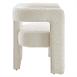 Modway Kayla Upholstered Modern Boucle Fabric Loveseat in Ivory
