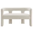 Modway Kayla Upholstered Modern Boucle Fabric Loveseat in Ivory