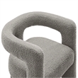 Modway Kayla Upholstered Modern Boucle Fabric Armchair in Light Gray
