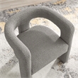 Modway Kayla Upholstered Modern Boucle Fabric Armchair in Light Gray