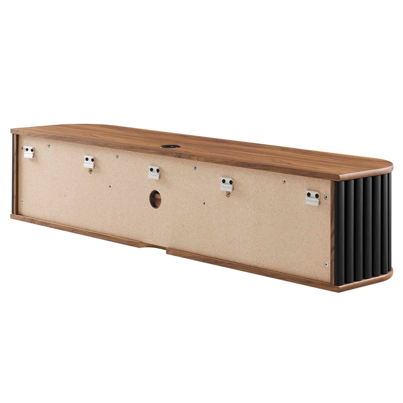 Modway Fortitude Wall-Mounted Wood TV Stand for TVs up to 70