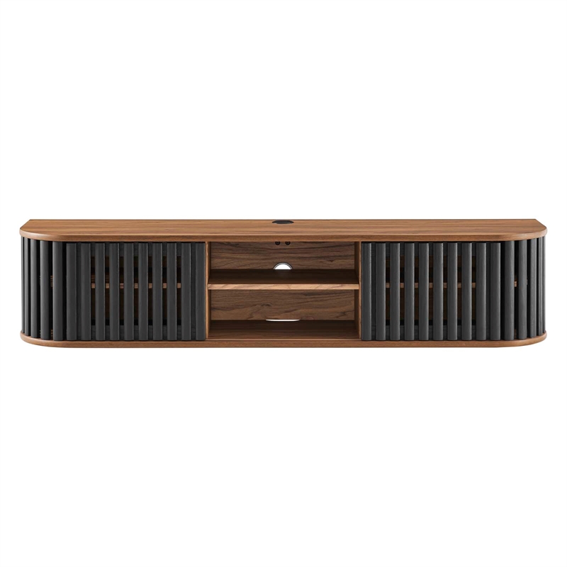 Modway Fortitude Wall-Mounted Wood TV Stand for TVs up to 70