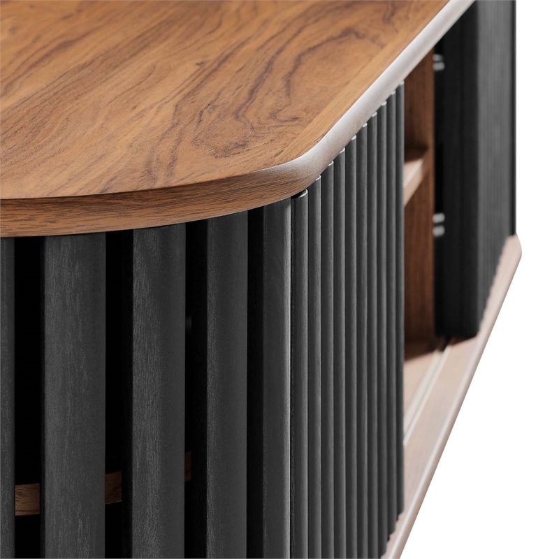 Modway Fortitude Wall-Mounted Wood TV Stand for TVs up to 70
