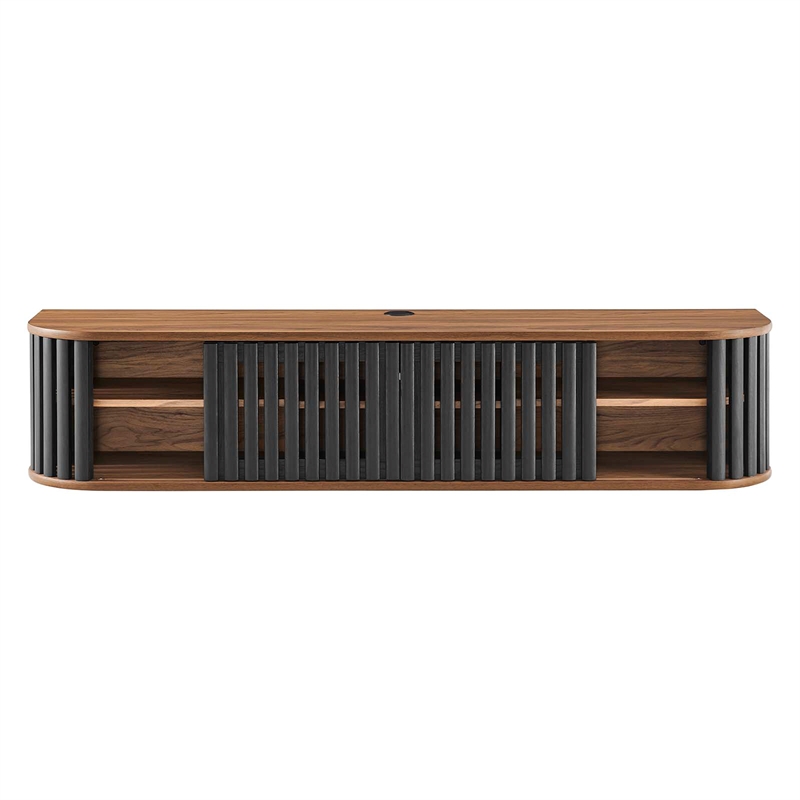Modway Fortitude Wall-Mounted Wood TV Stand for TVs up to 70