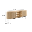 Modway Fortitude Wood TV Stand for TVs up to 78