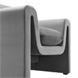 Modway Waverly Upholstered Modern Velvet Fabric Armchair in Gray