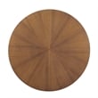 Modway Crossroads Round Modern Wood Coffee Table with Legs in Walnut