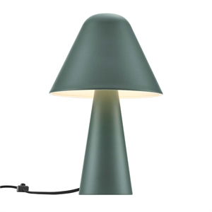 Modway Jovial Metal Mushroom Table Lamp with Swivel Shade in Green