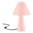Modway Jovial Metal Mushroom Table Lamp with Swivel Shade in Pink