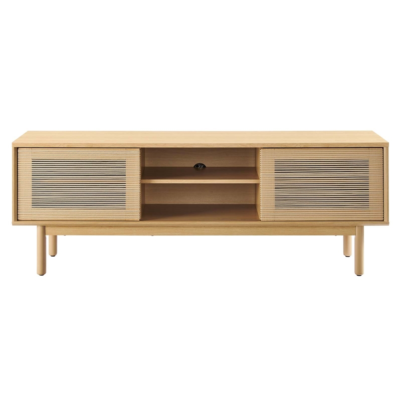 Modway Milo 1-Shelf Wood TV Stand for TVs up to 65