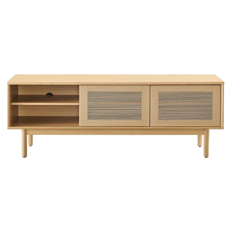 Modway Milo 1-Shelf Wood TV Stand for TVs up to 65