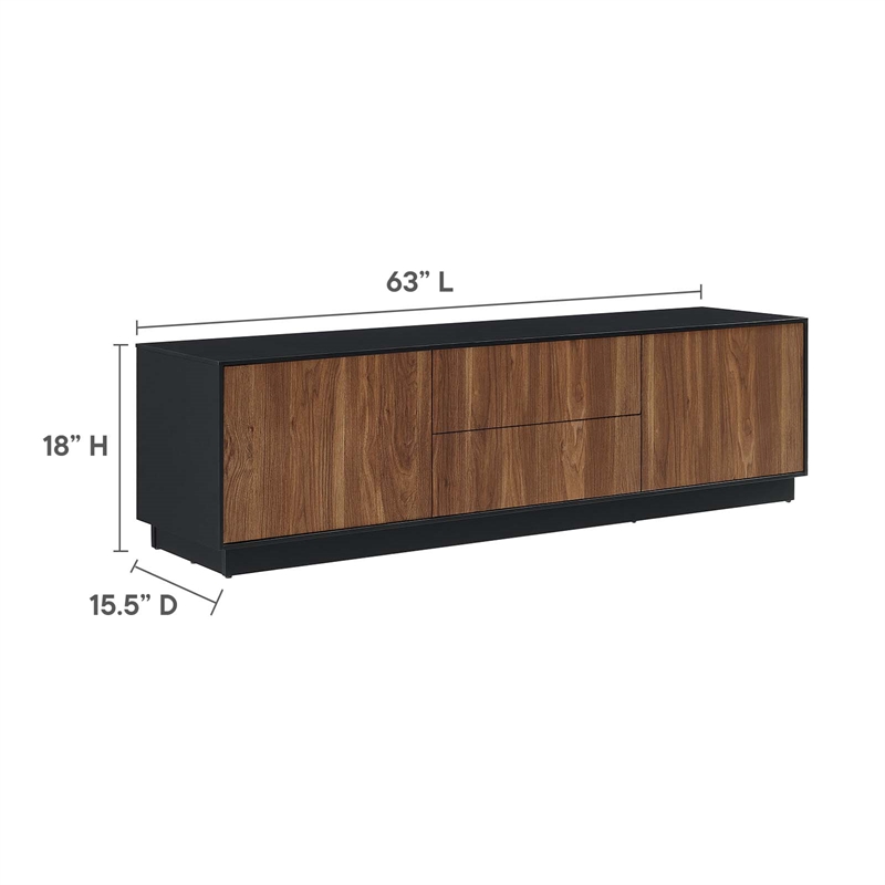 Modway Holden 2-Drawer Wood TV Stand for TVs up to 70