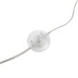 Modway Ayla Marble & Metal Floor Lamp with Cone Shade in Satin Brass
