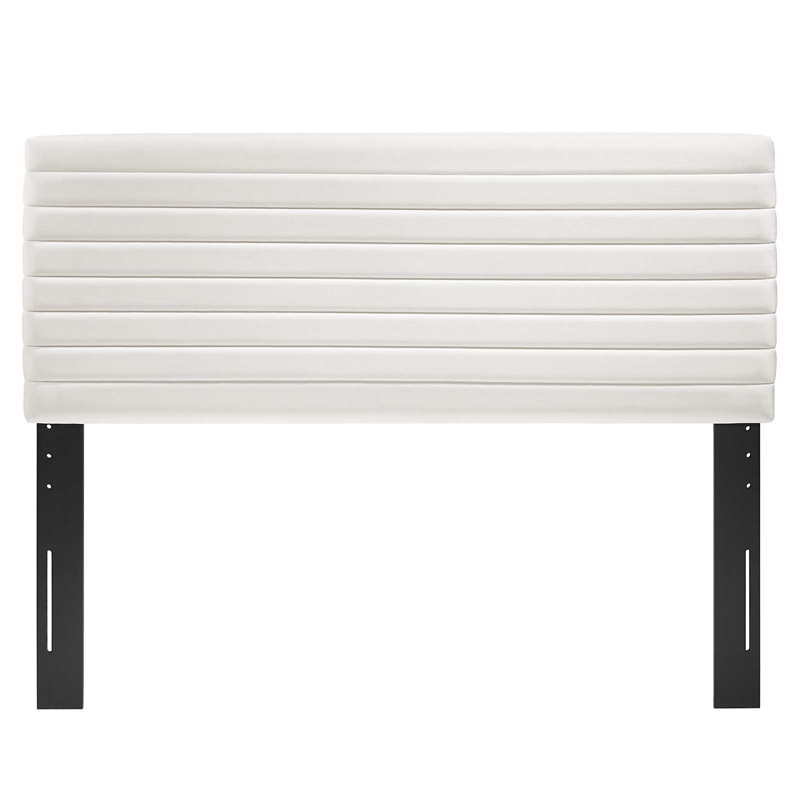 Modway Tranquil Upholstered Wood King/California King Headboard in White