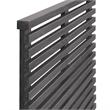 Modway Render Wall Mount Modern Wood Twin Headboard in Charcoal