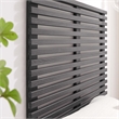 Modway Render Wall Mount Modern Wood Twin Headboard in Charcoal