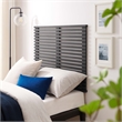 Modway Render Wall Mount Modern Wood Twin Headboard in Charcoal