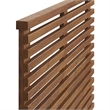 Modway Render Wall Mount Modern Wood Twin Headboard in Walnut
