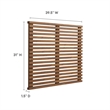 Modway Render Wall Mount Modern Wood Twin Headboard in Walnut